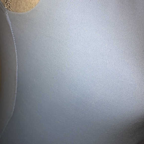 Evolution Not Revolution Light Blue Bodycon Top - Picture 2 of 3